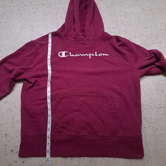 Champion | fusha (Pinkish~purple) simple logo pullover hoodie sweater - Picture 8 of 9